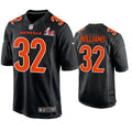 Men’s Cincinnati Bengals #32 Trayveon Williams Nike Black Super Bowl LVI Bound Game Fashion Jersey