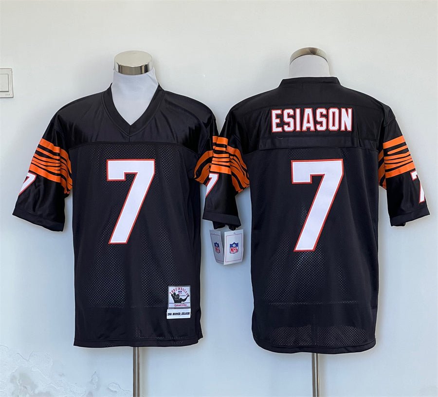 Men’s Cincinnati Bengals Boomer Esiason Mitchell & Ness Black Legacy Jersey