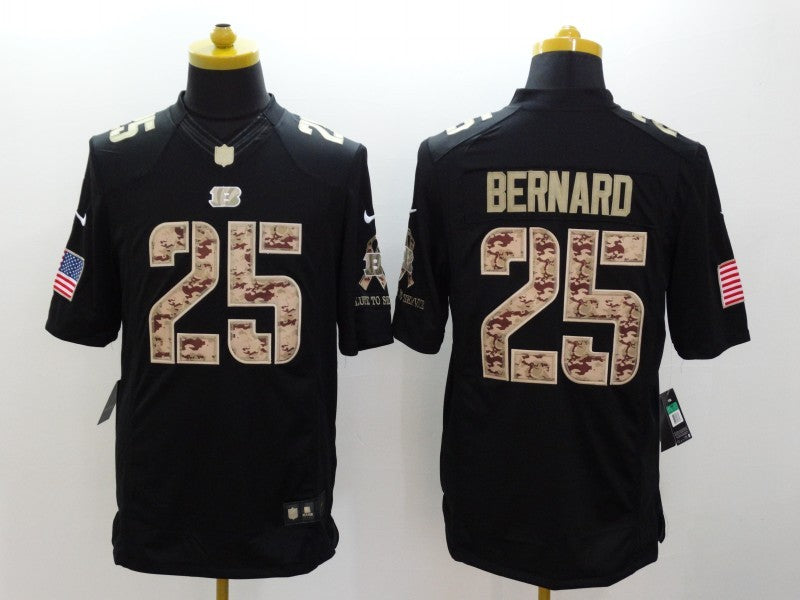 Men’s Cincinnati Bengals Giovanni Bernard #25 Black Jersey