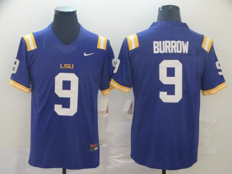 Men’s Cincinnati Bengals Joe Burrow #9 Purple Jersey