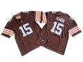 Mens Cleveland Browns #15 Joe Flacco Nike Brown Home Vapor F.U.S.E. Limited Jersey
