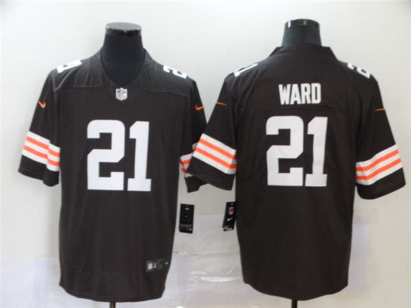 Men’s Cleveland Browns #21 Denzel Ward Nike Brown Legend Player Jersey
