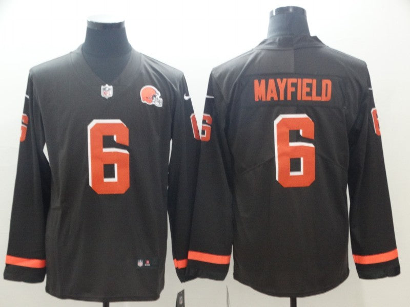 Men’s Cleveland Browns Baker Mayfield #6 Brown Jersey