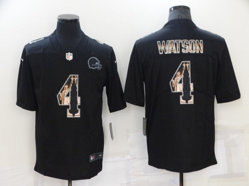 Men’s Cleveland Browns Deshaun Watson #4 Black Jersey