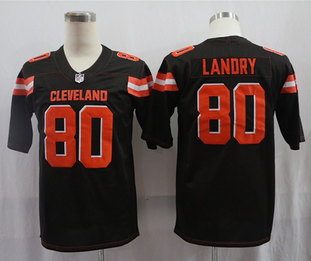 Men’s Cleveland Browns Jarvis Landry #80 Brown Jersey