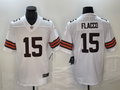 Men’s Cleveland Browns Joe Flacco #15 White Jersey