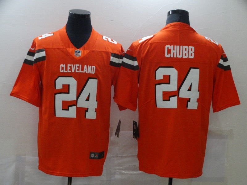 Men’s Cleveland Browns Nick Chubb #24 Orange Jersey