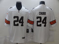 Men’s Cleveland Browns Nick Chubb #24 White Jersey