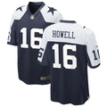 Mens Dallas Cowboys #16 Sam Howell Nike Navy Alternate Vapor F.U.S.E. Limited Jersey