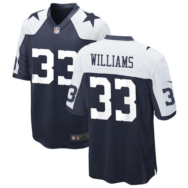 Mens Dallas Cowboys #33 Javonte Williams Nike Navy Alternate Vapor F.U.S.E. Limited Jersey