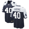 Mens Dallas Cowboys #40 Hunter Luepke Nike Navy Alternate Vapor F.U.S.E. Limited Jersey