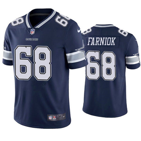 Mens Dallas Cowboys #68 Matt Farniok Nike Navy Team Color Untouchable Limited Jersey