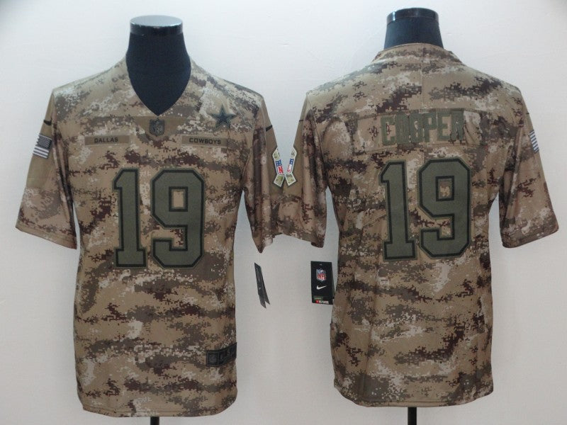 Men’s Dallas Cowboys Amari Cooper #19 Camouflage Jersey