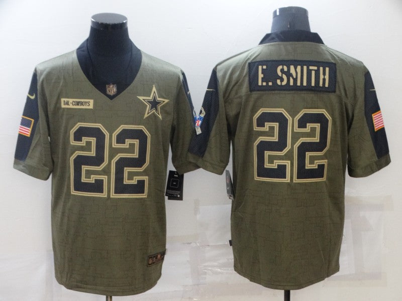 Men’s Dallas Cowboys Emmitt Smith #22 Brown Jersey