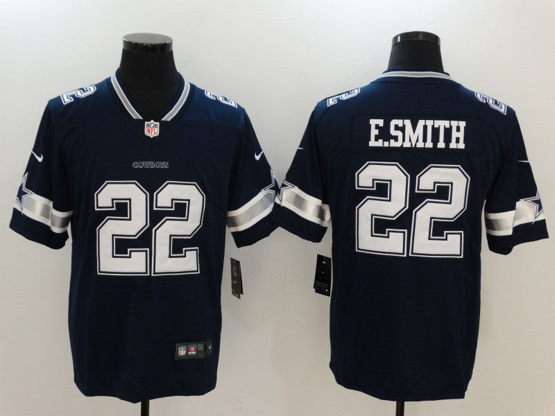Men’s Dallas Cowboys Emmitt Smith #22 Navy Jersey