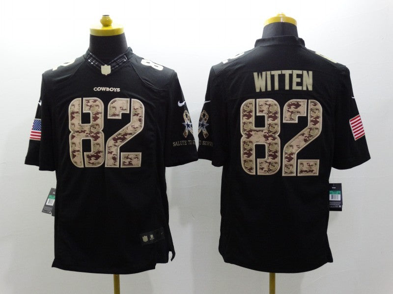 Men’s Dallas Cowboys Jason Witten #82 Black Jersey