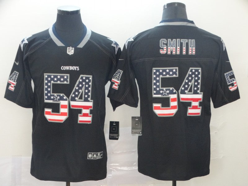 Men’s Dallas Cowboys Jaylon Smith #54 Black Authentic Jersey