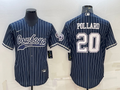 Men’s Dallas Cowboys Tony Pollard #20 Navy Jersey Joint Edition