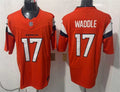 Mens Denver Broncos #17 Jaylen Waddle Nike Orange Vapor F.U.S.E. Limited Jersey