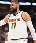 Mens Denver Nuggets #17 Jonas Valanciunas Nike White Association Edition Swingman Jersey