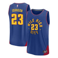 Mens Denver Nuggets #23 Cameron Johnson Blue Statement Edition Swingman Jersey