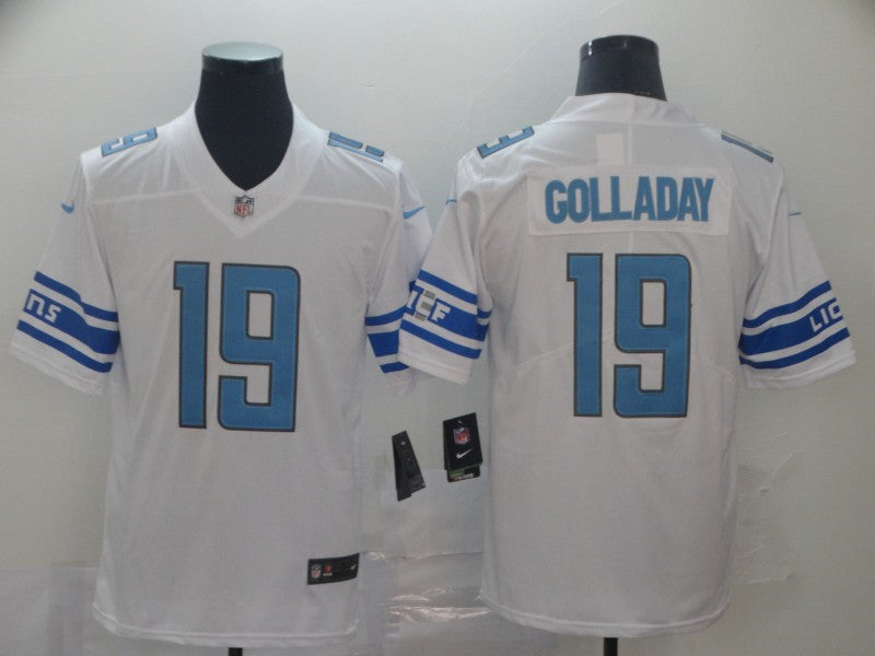 Men’s Detroit Lions #19 Kenny Golladay Nike White Vapor Untouchable Limited Jersey