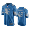 Mens Detroit Lions #46 Jack Campbell Nike Blue Vapor Untouchable Limited Jersey
