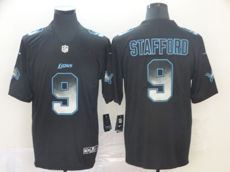 Men’s Detroit Lions Matthew Stafford #9 Black Alternate Jersey