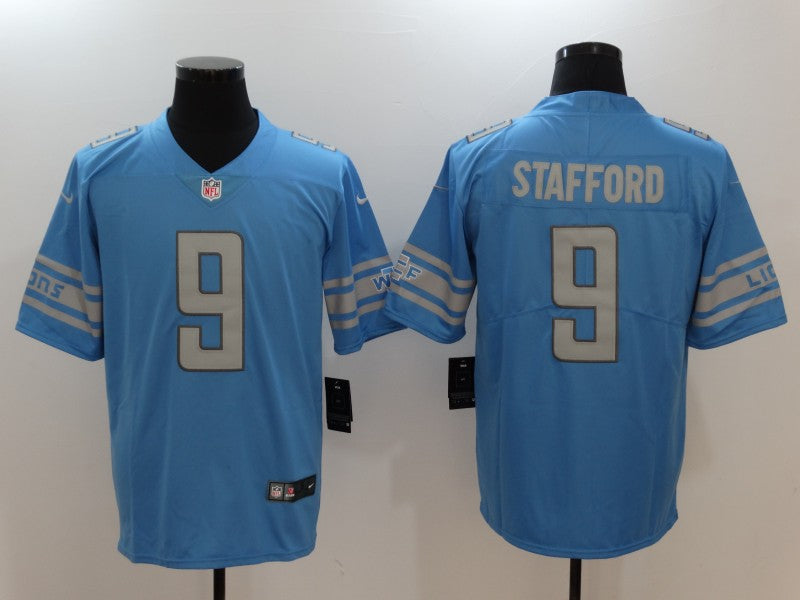 Men’s Detroit Lions Matthew Stafford #9 Blue Jersey