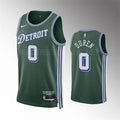 Mens Detroit Pistons #0 Jalen Duren 2022-23 City Edition Swingman Jersey Green