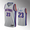 Mens Detroit Pistons #23 Jaden Ivey Gray Statement Edition Swingman Jersey