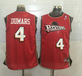 Men’s Detroit Pistons #4 Joe Dumars Red Hardwood Classics Soul Swingman Throwback Jersey