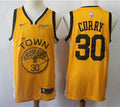 Men’s Golden State Warriors #30 Stephen Curry Nike Gold The City Classic Edition Swingman Jersey