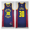 Mens Golden State Warriors #30 Stephen Curry Nike Navy 2024-25 City Edition Swingman Jersey