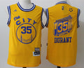 Men’s Golden State Warriors #35 Kevin Durant Yellow The City Revolution 30 Swingman Basketball Jersey