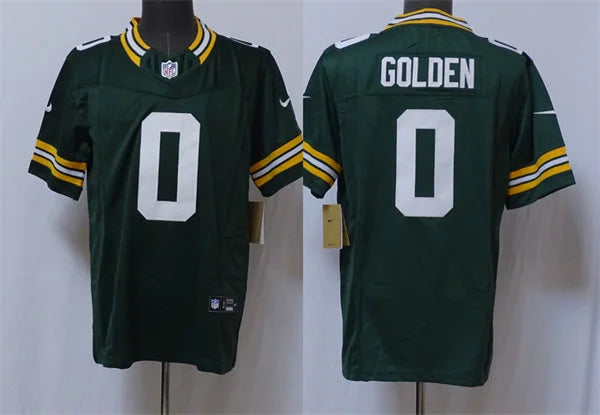 Mens Green Bay Packers #0 Matthew Golden Nike Green F.U.S.E. Vapor Limited Jersey