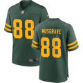 Mens Green Bay Packers #88 Luke Musgrave Nike Green Alternate Retro 1950s Throwback Limited Jersey