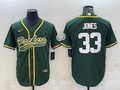 Men’s Green Bay Packers Aaron Jones #33 Green Jersey Joint Edition
