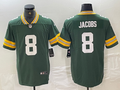 Men’s Green Bay Packers Josh Jacobs #8 Green Jersey