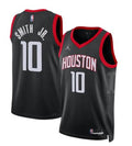 Mens Houston Rockets #10 Jabari Smith Jr. Black Statement Edition Swingman Jersey