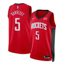 Mens Houston Rockets #5 Fred VanVleet Red Icon Edition Jersey