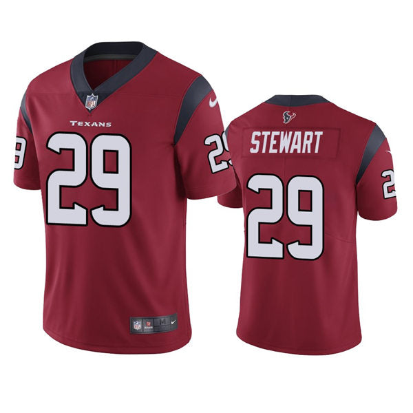 Men’s Houston Texans #29 M.J. Stewart Nike Red Alternate Vapor Limited Player Jersey