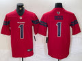 Men’s Houston Texans Stefon Diggs #1 Red Alternate Jersey