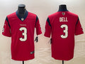 Men’s Houston Texans Tank Dell #3 Red Jersey