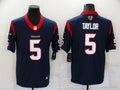 Men’s Houston Texans Tyrod Taylor #5 Navy Jersey