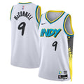 Mens Indiana Pacers #9 T.J. McConnell 2024-25 White City Edition Jersey