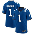 Mens Indianapolis Colts #1 Ahmad Sauce Gardner Royal Indiana Nights Alternate Vapor F.U.S.E. Limited Jersey