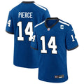 Mens Indianapolis Colts #14 Alec Pierce Royal Indiana Nights Alternate Vapor F.U.S.E. Limited Jersey