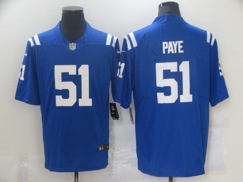 Men’s Indianapolis Colts Kwity Paye #51 Blue Jersey