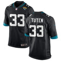 Mens Jacksonville Jaguars #33 Bhayshul Tuten Nike Black Vapor F.U.S.E. Limited Jersey